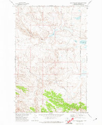 Download a high-resolution, GPS-compatible USGS topo map for Lake Seventeen West, MT (1974 edition)