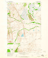 Download a high-resolution, GPS-compatible USGS topo map for Lake Theboe, MT (1959 edition)