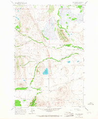 Download a high-resolution, GPS-compatible USGS topo map for Lake Theboe, MT (1967 edition)