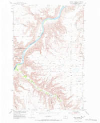 Download a high-resolution, GPS-compatible USGS topo map for Lander Crossing, MT (1973 edition)