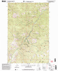Download a high-resolution, GPS-compatible USGS topo map for Landowner Mountain, MT (2003 edition)