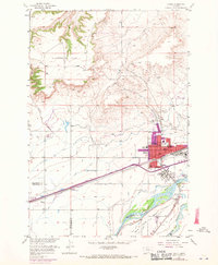 1969 Map of Laurel, MT, 1970 Print