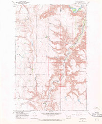 Download a high-resolution, GPS-compatible USGS topo map for Ledger, MT (1971 edition)