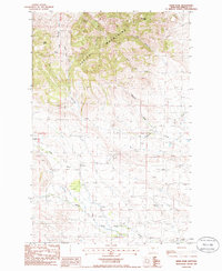 Download a high-resolution, GPS-compatible USGS topo map for Lewis Peak, MT (1986 edition)