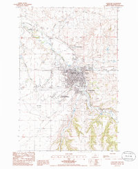 Download a high-resolution, GPS-compatible USGS topo map for Lewistown, MT (1986 edition)