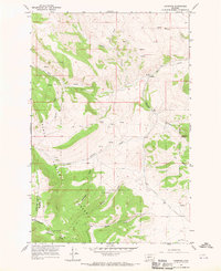preview thumbnail of historical topo map of Meagher County, MT in 1966