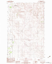 Download a high-resolution, GPS-compatible USGS topo map for Lisk Creek, MT (1983 edition)