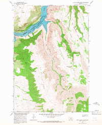 preview thumbnail of historical topo map of Big Horn County, MT in 1964