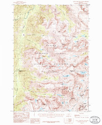 Download a high-resolution, GPS-compatible USGS topo map for Little Park Mountain, MT (1986 edition)