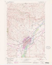 preview thumbnail of historical topo map of Livingston, MT in 1951