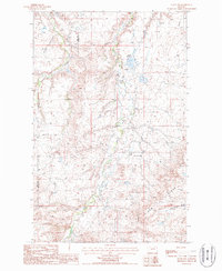 Download a high-resolution, GPS-compatible USGS topo map for Lloyd NW, MT (1987 edition)