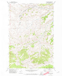 Download a high-resolution, GPS-compatible USGS topo map for Loco Ridge, MT (1974 edition)