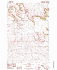 Download a high-resolution, GPS-compatible USGS topo map for Locomotive Butte SE, MT (1985 edition)