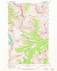 Download a high-resolution, GPS-compatible USGS topo map for Logan Pass, MT (1971 edition)
