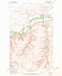 Download a high-resolution, GPS-compatible USGS topo map for Lohman, MT (1967 edition)