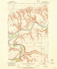 Download a high-resolution, GPS-compatible USGS topo map for Loma East, MT (1954 edition)