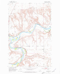 Download a high-resolution, GPS-compatible USGS topo map for Loma East, MT (1977 edition)