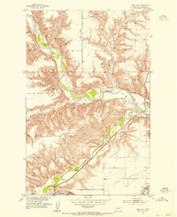 Download a high-resolution, GPS-compatible USGS topo map for Loma West, MT (1955 edition)