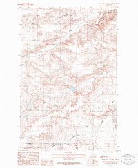 Download a high-resolution, GPS-compatible USGS topo map for Lone Man Coulee East, MT (1986 edition)