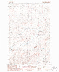 Download a high-resolution, GPS-compatible USGS topo map for Lone Man Coulee West, MT (1986 edition)