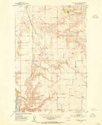 Download a high-resolution, GPS-compatible USGS topo map for Lonetree Coulee, MT (1955 edition)