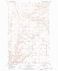 Download a high-resolution, GPS-compatible USGS topo map for Lonetree Coulee, MT (1977 edition)