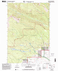 Download a high-resolution, GPS-compatible USGS topo map for Long Peak, MT (2001 edition)