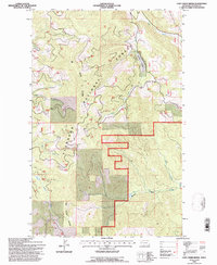 Download a high-resolution, GPS-compatible USGS topo map for Lost Creek Divide, MT (1997 edition)