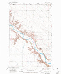 Download a high-resolution, GPS-compatible USGS topo map for Lost River NE, MT (1975 edition)