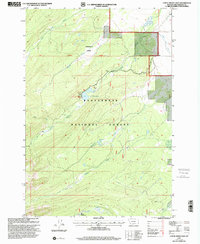 Download a high-resolution, GPS-compatible USGS topo map for Lower Miner Lakes, MT (2001 edition)