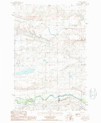 Download a high-resolution, GPS-compatible USGS topo map for Lowry, MT (1987 edition)