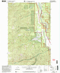 Download a high-resolution, GPS-compatible USGS topo map for Lozeau, MT (2003 edition)