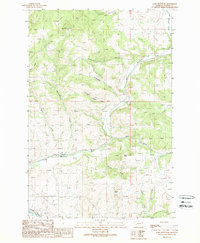 Download a high-resolution, GPS-compatible USGS topo map for Luke Mountain, MT (1989 edition)