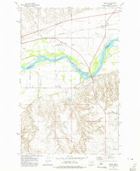 Download a high-resolution, GPS-compatible USGS topo map for Macon, MT (1975 edition)