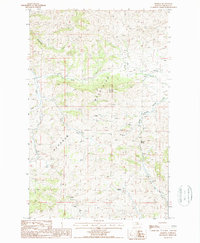 Download a high-resolution, GPS-compatible USGS topo map for Maddux, MT (1987 edition)