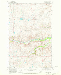 Download a high-resolution, GPS-compatible USGS topo map for Magee Ranch, MT (1972 edition)
