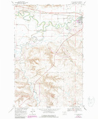 Download a high-resolution, GPS-compatible USGS topo map for Malta West, MT (1987 edition)