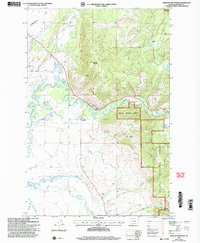 Download a high-resolution, GPS-compatible USGS topo map for Marcum Mountain, MT (2004 edition)