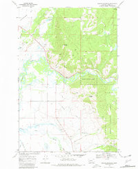 Download a high-resolution, GPS-compatible USGS topo map for Marcum Mountain, MT (1980 edition)
