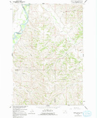 Download a high-resolution, GPS-compatible USGS topo map for Marsh Coulee, MT (1992 edition)