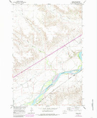 Download a high-resolution, GPS-compatible USGS topo map for Marsh, MT (1985 edition)