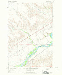 Download a high-resolution, GPS-compatible USGS topo map for Marsh, MT (1970 edition)