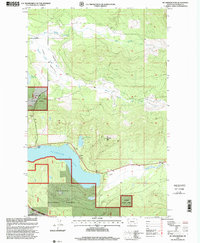 preview thumbnail of historical topo map of Flathead County, MT in 1997