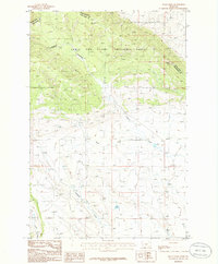 Download a high-resolution, GPS-compatible USGS topo map for Mead Creek, MT (1986 edition)