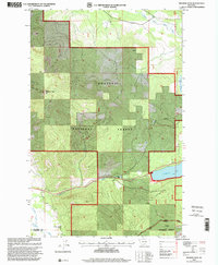 preview thumbnail of historical topo map of Flathead County, MT in 1997