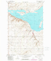 Download a high-resolution, GPS-compatible USGS topo map for Medicine Lake, MT (1989 edition)