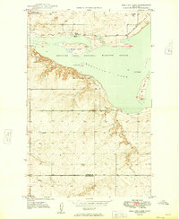 Download a high-resolution, GPS-compatible USGS topo map for Medicine Lake, MT (1949 edition)