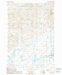 Download a high-resolution, GPS-compatible USGS topo map for Metzel Creek, MT (1988 edition)