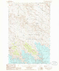 Download a high-resolution, GPS-compatible USGS topo map for Middle Eighth Coulee, MT (1986 edition)