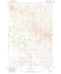 Download a high-resolution, GPS-compatible USGS topo map for Mildred, MT (1981 edition)
